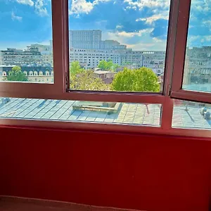 Palace Of The Parliament View,old City,waterfall Bucarest